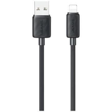 USAMS Usams KY Series US-SJ689 2.4A USB-A na Lightning kabel 1m črne barve