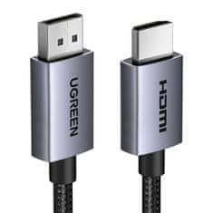 Ugreen UGREEN DISPLAYPORT-HDMI KABEL 2M ZA RAČUNALNIK, MONITOR, 4K TV
