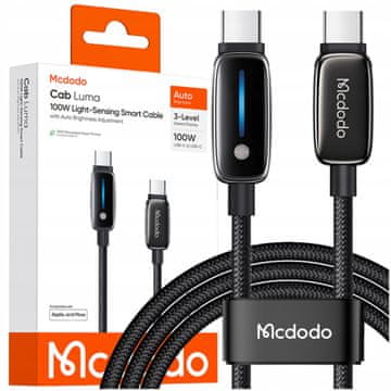 Mcdodo Polnilni kabel Mcdodo USB-C za hitro polnjenje za iPhone USB Type-C 1M 100W