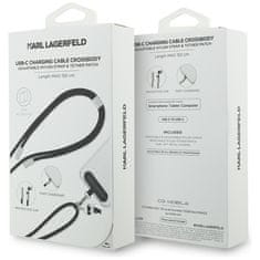 Karl Lagerfeld KARL LAGERFELD USB-C KABEL Z OČARJENIM CBDY IONIC ZA POLNJENJE IPHONE 12 13 14