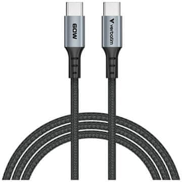 Verbatim VERBATIMOV KABEL 120 CM USB-C NA USB-C 60W QC PD ZA TELEFONE, HITR POLNILNIK
