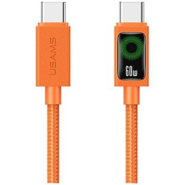 USAMS USAMS 60W USB-C NA USB-C KABEL 1,2 M ZA IPHONE 12 13 14 15 HITRO POLNJENJE