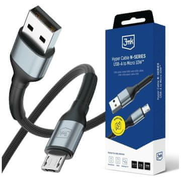 3MK 3MK USB-A NA MICROUSB KABEL QC 3.0 5V/2A 10W ZA HITRO POLNJENJE TELEFONOV