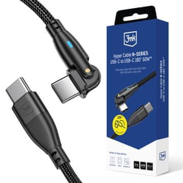 3MK 3MK HYPER KABEL C-C 2M PD 3.0 QC 3.0 60W ZDRUŽLJIV S TELEFONI IN PRENOSNIČKI