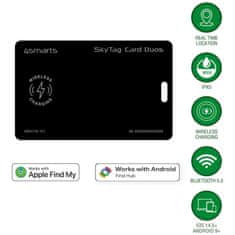 4smarts 4SMARTS SKYTAG KARTIČNI LOKATOR DUOS ZA TELEFONE S POLNJENJEM IN LOKACIJO