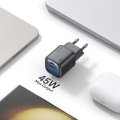 Mcdodo MCDODO HITR STENSKI POLNILEC ZA TELEFON, NAPAJALNIK 2X USB-C PD GAN 45W