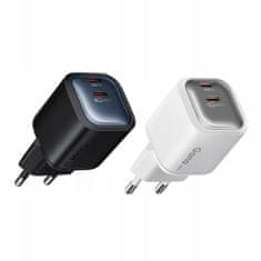 Mcdodo MCDODO HITR STENSKI POLNILEC ZA TELEFON, NAPAJALNIK 2X USB-C PD GAN 45W