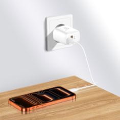 Tech-protect POLNILEC TECH-PROTECT PD 45W ZA LIGHTNING QC3.0 2-PORTNI HITRO POLNJENJE