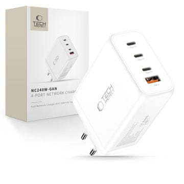 Tech-protect TECH-PROTECT NC240W-GAN PD 240W STENSKI POLNILEC ZA TELEFONE QC3.0, BEL
