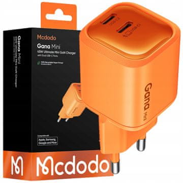 Mcdodo MCDODO HITR POLNILEC USB C ZA PAMETNE TELEFONE APPLE SAMSUNG PD 45W GAN