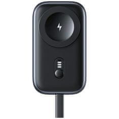 USAMS Induktivni polnilnik Usams CD245 2-v-1 za Apple Watch z 1200mAh prenosno baterijo + titanov kabel USB-C
