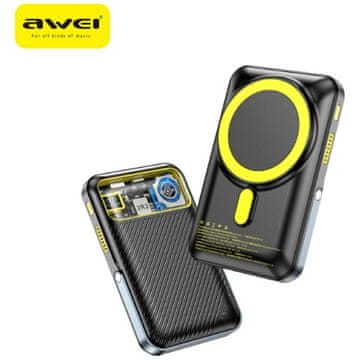 Awei AWEI POWERBANK PA-10 10000MAH INDUKTIVNA MAGSAFE POLNILNICA ZA HITRO POLNJENJE TELEFONA