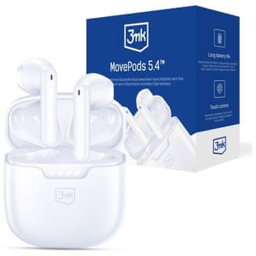 3MK 3MK TWS MOVEPODS BLUETOOTH 5.4 SLUŠALKE ZA TELEFONE Z ODLIČNO ZMOGLJIVOSTJO