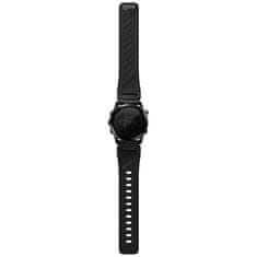 UNIQ Fluo x Smart-Fit pašček za Garmin 22 mm črne barve