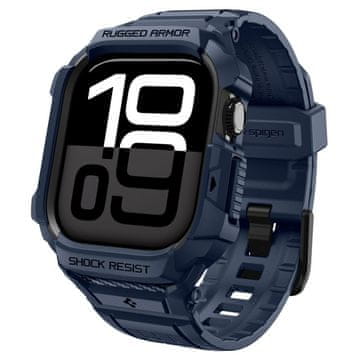 Spigen RUGGED ARMOR "PRO" V2 APPLE WATCH 10 / 11 (42 MM) TEMNO MODRA