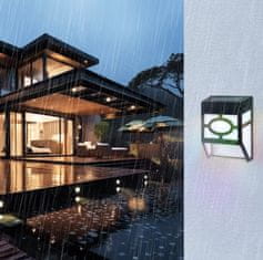 Aigostar LED solarna stenska svetilka 1W RGB IP44