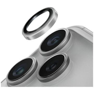 UNIQ Uniq Optix Prime zaščitno steklo za iPhone 17 Pro / iPhone 17 Pro Max z aplikatorjem, srebrno
