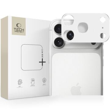 Tech-protect ZAŠČITNI OVITEK ZA KAMERO CAMALLOY FIT+ ZA IPHONE 17 PRO MAX, SREBRNA