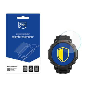 3MK Zaščita za uro Amazfit T-Rex 3 Pro 48 mm - 3mk, fleksibilno steklo