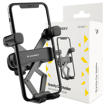 WOZINSKY Wozinsky Gravity avto držalo za telefon črne barve (WCHBK7)