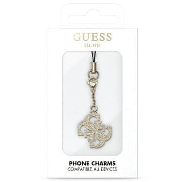 Guess GUESS TELEFON PAŠEK ZA IPHONE 12 13 14 15 GLITTER CHARM