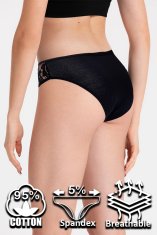 Dollcini Bombažne ženske tangice 6 kosov večbarvne velikost XL