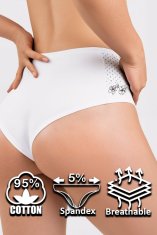 Dollcini Bombažne ženske tangice 6 kosov večbarvne velikost XL
