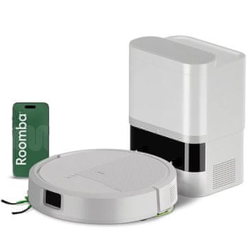 iRobot Roomba® 115 Combo robotski sesalnik s samodejno praznilno postajo, bel (Y454240)