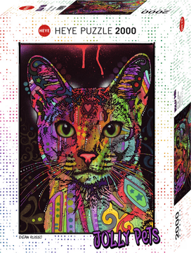 Heye Puzzle Jolly Pets: Abesinska mačka 2000 kosov