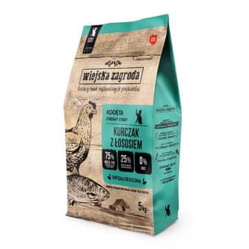 shumee Podeželska kmetija, suha piščančja in lososova mladička 5 kg