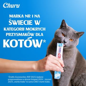 Inaba INABA Churu Tuna - poslastice za mačke - 80x14g