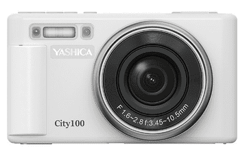 Yashica City 100 fotoaparat, ISO 3200, 60fps, beli (YAS-DGC100-WH) - odprta embalaža