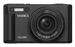Yashica City 100 fotoaparat, ISO 3200, 60fps, črni (YAS-DGC100-BK)