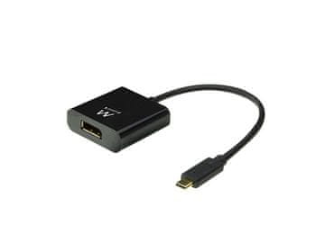Ewent Adapter USB-C v DP 4K, črn, EW9825
