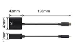 Ewent Adapter USB-C v DP 4K, črn, EW9825