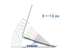 Ewent Stojalo za prenosnik, 10"-15.6'', aluminij, EW1266