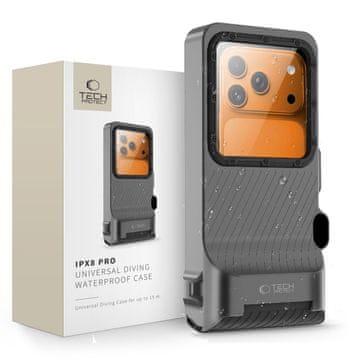 Tech-protect VODOTESNI OVITEK TECH-PROTECT IPX8 PRO ZA TELEFONE, UNIVERZALNO POTOPLJEN