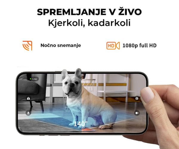 Pametna AI kamera in dvosmerni zvok