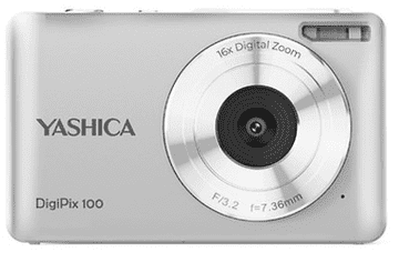 Yashica DigiPix 100 fotoaparat + torbica Lowepro Apex 20, 16x zoom, srebrni (YAS-DG100PP-SV)