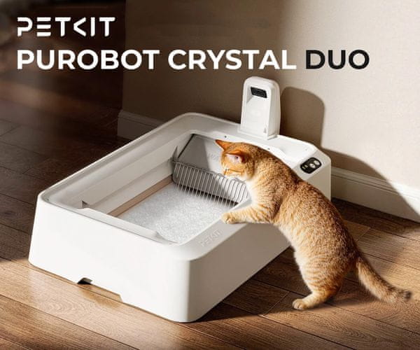 Pametno mačje stranišče PETKIT PUROBOT CRYSTAL DUO