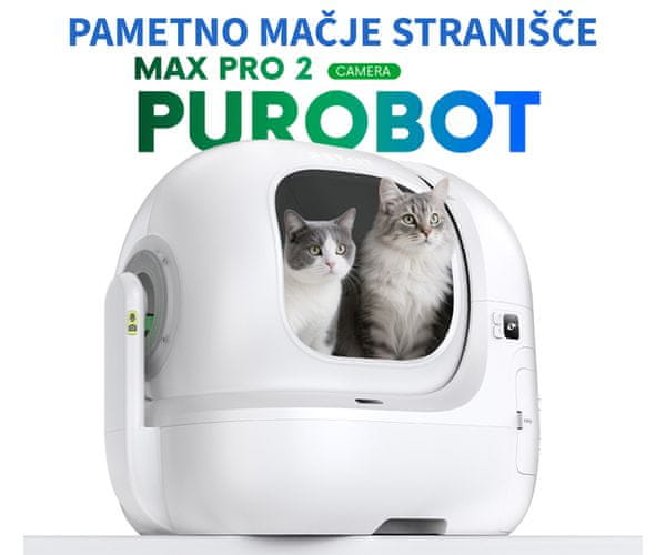 Pametno mačje stranišče PETKIT PUROBOT MAX PRO 2