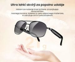 Blackview D1 PRO pametna očala, AI Assistant, UV stekla, črna