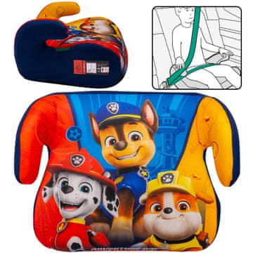 Paw Patrol Paw Patrol Avtomobilski sedež, otroški avtomobilski sedež, potovalni sedež za dečka 22-36 kg, 125-150 cm