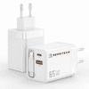 Hišni Polnilec GaN 65W 2-port + C Kabel (BT-65SDC)