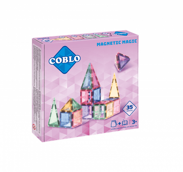 Coblo Magnetni gradbeni komplet 35 kosov - pastelni