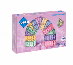 Coblo Magnetni gradbeni komplet 100 kosov - pastelni
