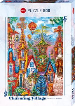 Heye Puzzle Charming Village: Blue Gate 500 kosov