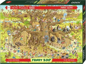 Heye Puzzle Crazy Zoo: Monkey Run 1000 kosov