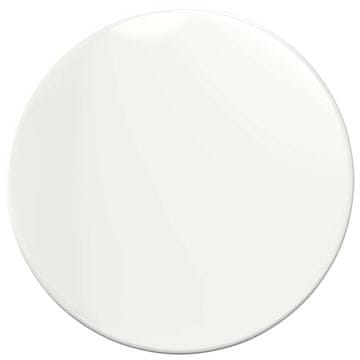 Vidaxl Nepremična površina Bela z visokim sijajem Ø 30 x 1,5 cm
