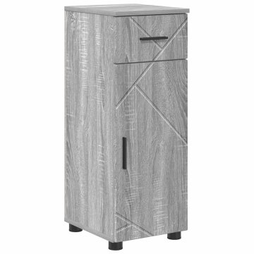 Vidaxl Kopalniška omarica Siva Sonoma 30 x 35 x 80 cm